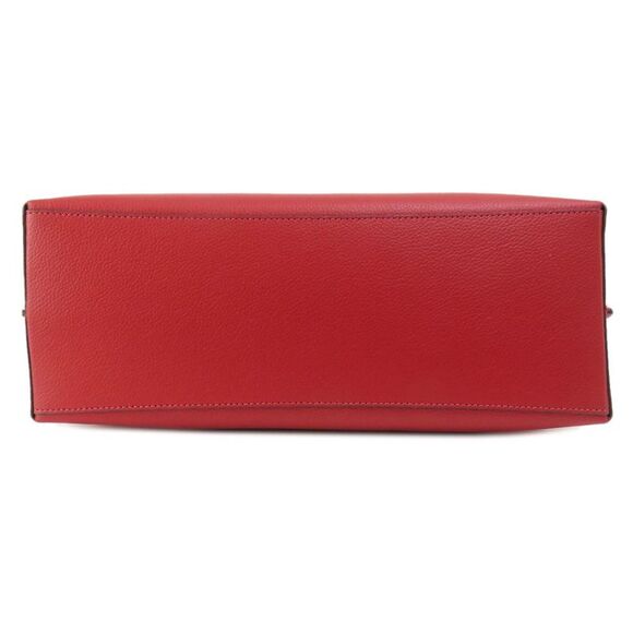 Coach Mollie Red Leather Tote Bag (Pre-Owned) - Picture 3 of 11